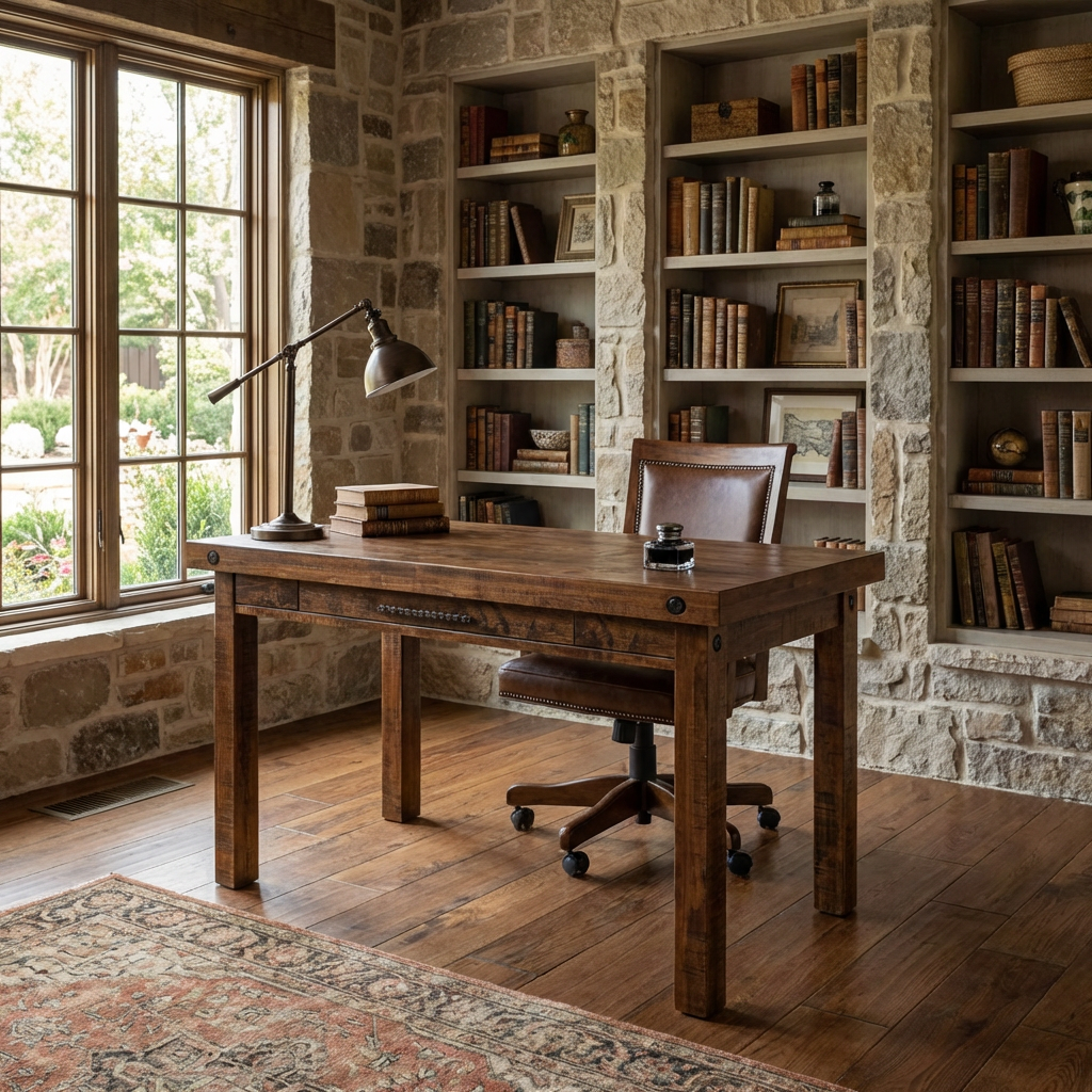 Rafters Writing Desk with 1 Drawer