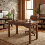 Rafters Writing Desk with 2 Drawers