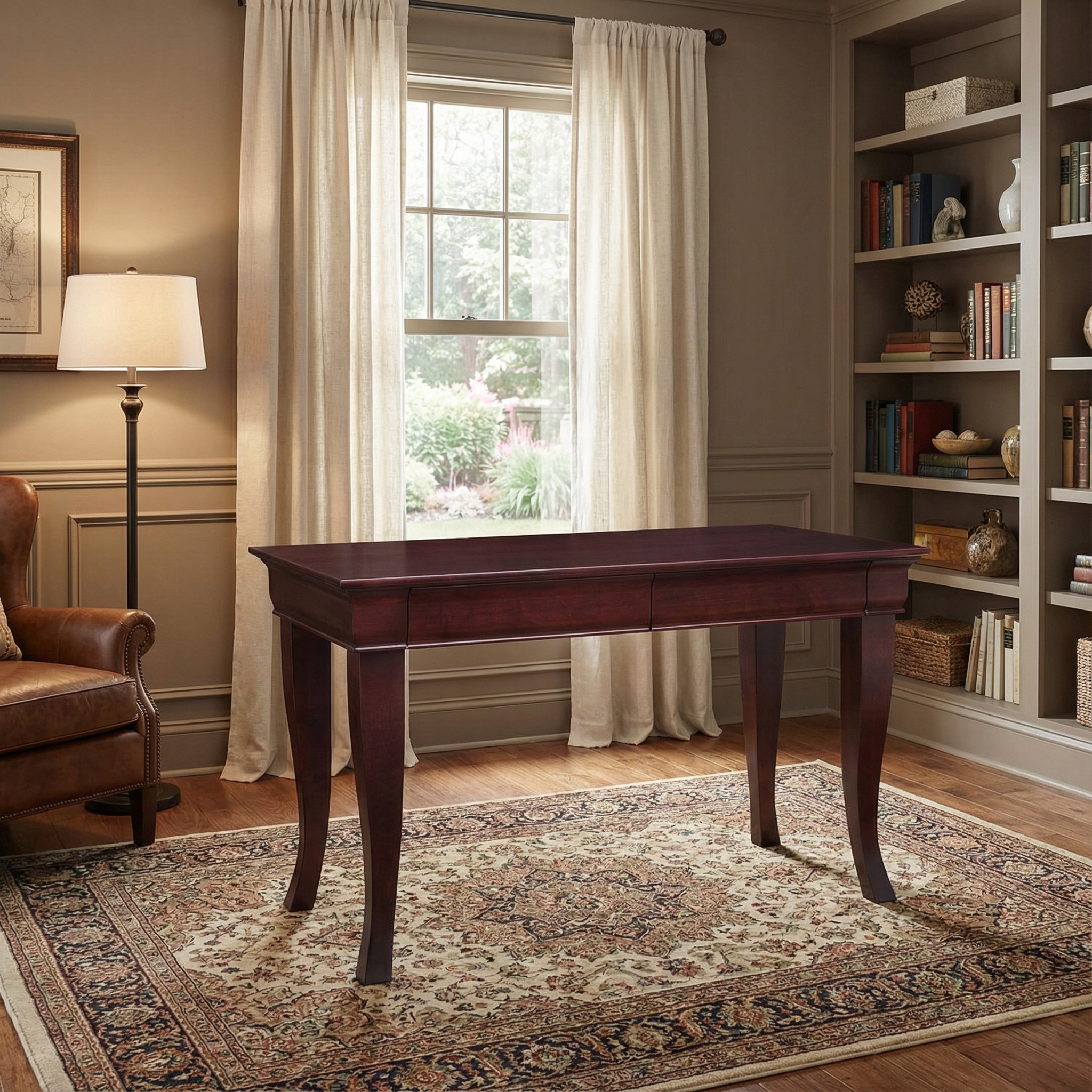 Phillipe Writing Desk with 2 Pencil Drawers