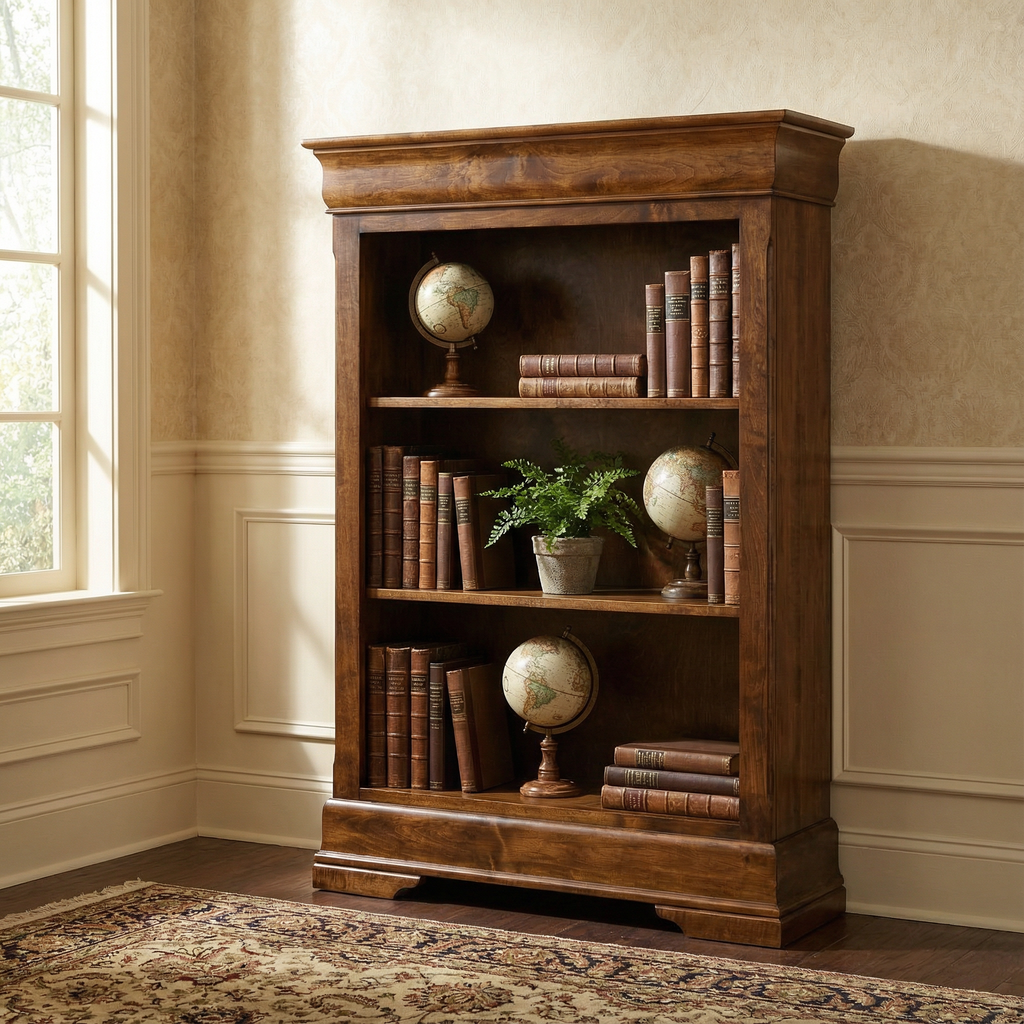 Phillipe Bookshelf with 2 Adjustable Shelves