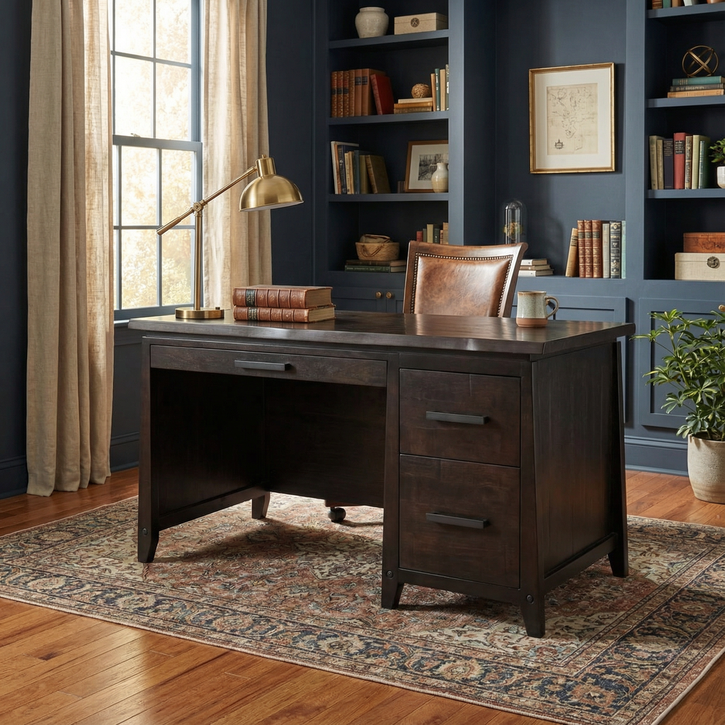Pemberton Single Pedestal Executive Desk
