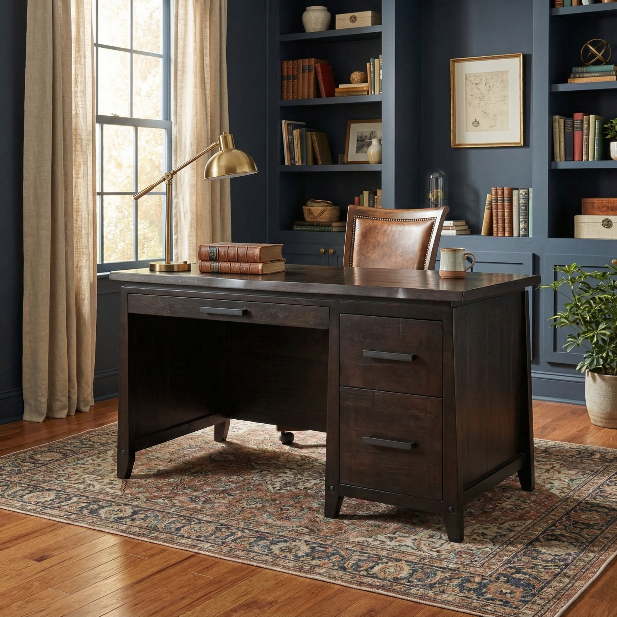 Pemberton Single Pedestal Executive Desk