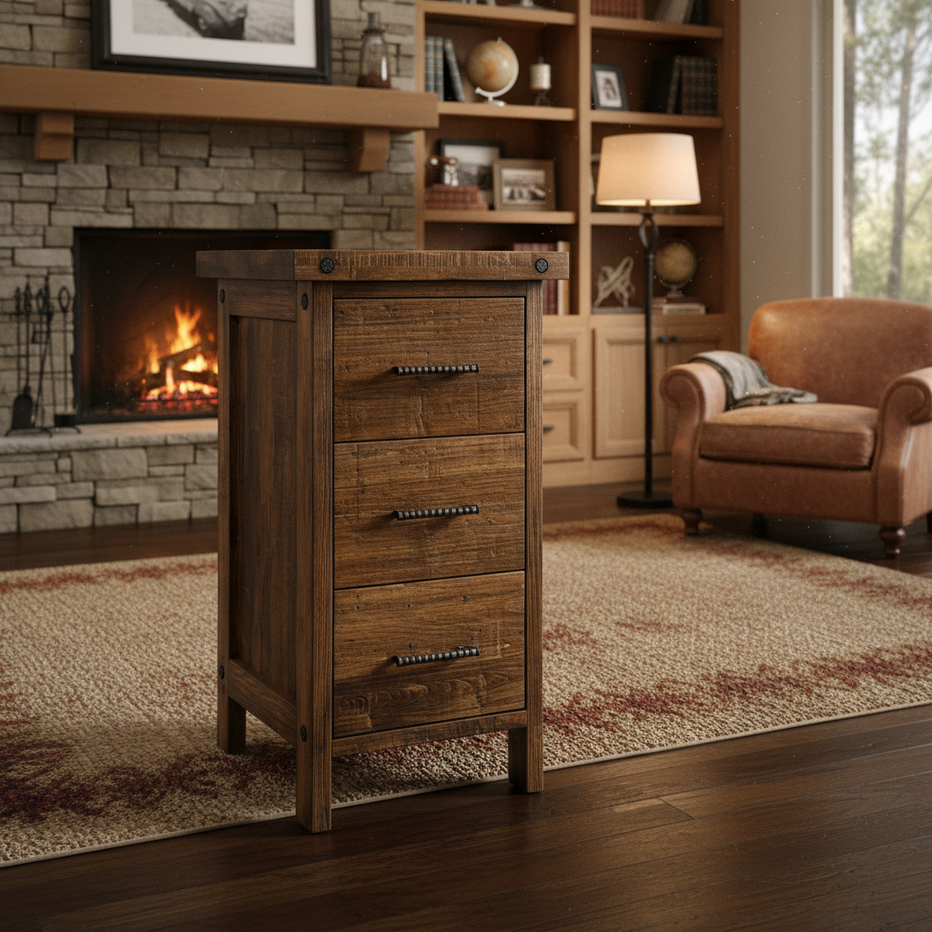Rafters 3-Drawer File Cabinet