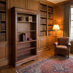 Phillipe Bookshelf with 3 Adjustable Shelves No Doors