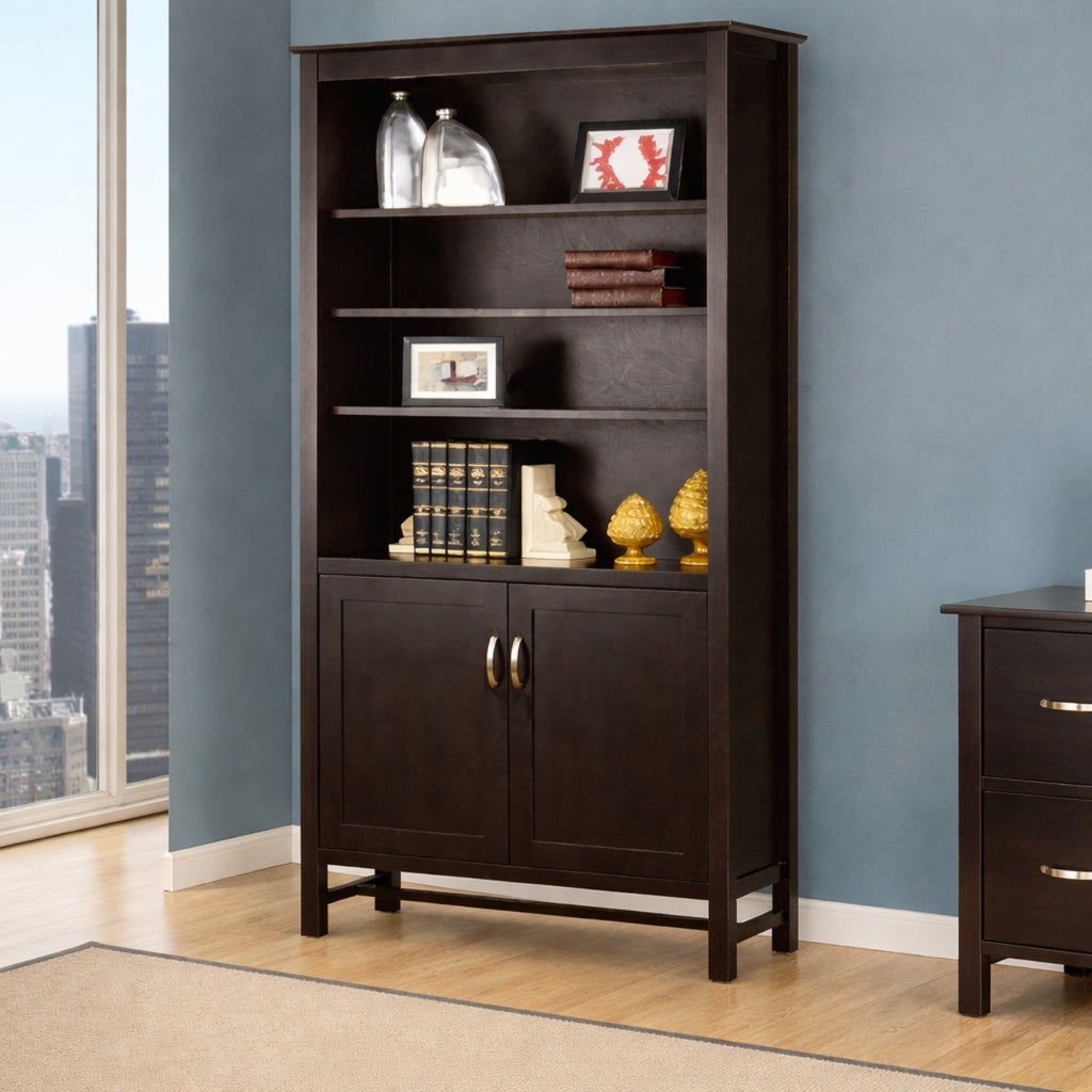 Brooklyn 80″ Bookcase with Doors